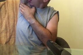 Licking sweaty armpits