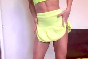 Neon skirt & top