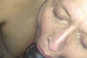 Sexy hot and ready white girl sucks bbc pt 9