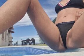 Public wet masturbation till orgasm