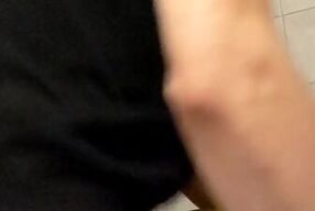 Couldn't resist sneaking another go with bro's toy pussy