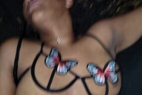 SEXY EBONY GIVES A WHITE BOY A CHANCE AND FALLS IN LOVE WITH HIS COCK!