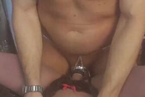 Rick Jones fucks his sexdoll with a condom and swallows his hot yummy load when he pulls out mmmm y