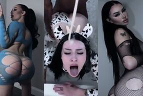 Amazing Phat Ass Whore Gets Milked Like A Cow