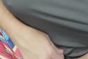 Horny wife shiwing her butt in the front of husband