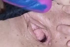 Huge Dildo & A Tiny Pussy! Watch My Pussy Gape With Every Thrust!