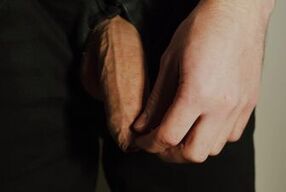 Thick uncut dick growing in black jeans. Natural foreskin. Cum on black plate.