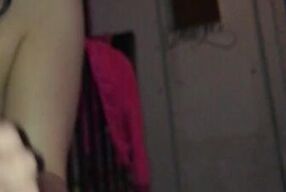 Oldie of my Latina girlfriend Diamond shoving my cock in her mouth