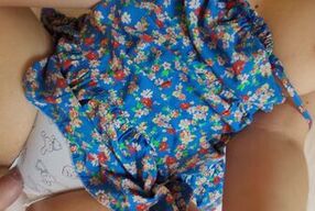 Innocent Sexy Girl with Sweet Panties allows Me to Rub Cock on Her Pussy