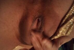 A lil too juicy. My Gold Lingerie set Part 2.