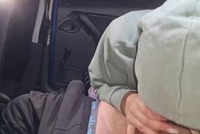 wife fucks in car with stranger while husband watches