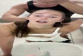 This Stud Fucks A Street Whore In The Toilet - Elle Alexandra