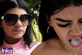 Colombian Teen Does Not Like Semen And Ends Up Swallowing It With Disgust - Mia Montielth