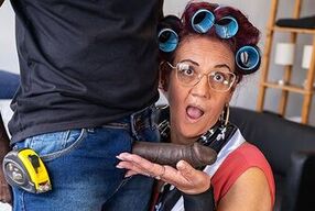 small mature ass rough stretched by a BBC