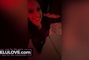 Rubbing lotion on my big boobs and naked body while dancing and pussy spreading with Lelu Love