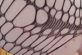 Caged femboy destroys his bussy on huge dildo during late night session