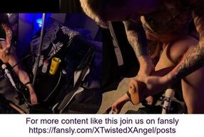 BDSM - tied down and made to cum twice