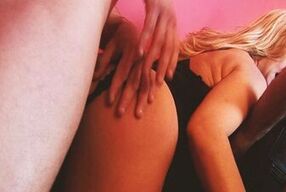 PUSSY FEST Scene-4_Busty blonde MILFs in lingerie Aline&Gem Sparkle having sex together in a DP orgy