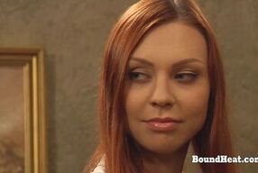 Curvy Blonde Lesbian Slave Uses Her Ass To Seduce Naughty Mistress