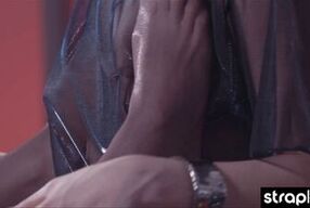 Slim Brunette Dances Naked and Fucks Herself to Orgasm with Thick Toy