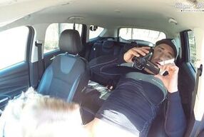 Behind The Scenes Of Sharon White anal fucked and creampied in the forest