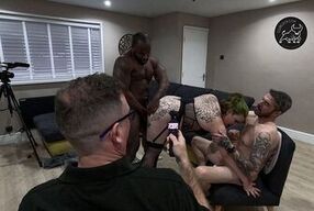 Hot wife takes off condom for bbc bull