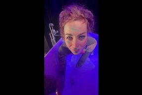 Bathtub Latex Tease + Solo Undress