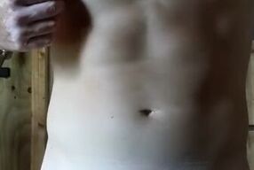 Edging myself before my workout, almost caught!