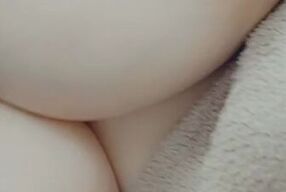 Playing with my big tits!