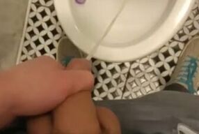 Guy with soft dick having a piss in jerky mate toilet! Part 2 HD 2020