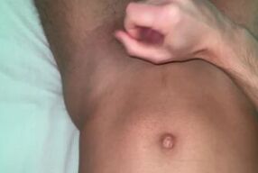 Cumming Solo For The Second Time In a Row Using Cum As Lube Rough Masturbation