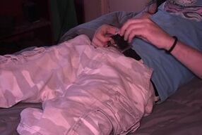 Male Solo Cum Eating 5 ( left angle )